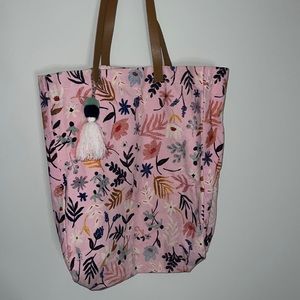 floral tote bag